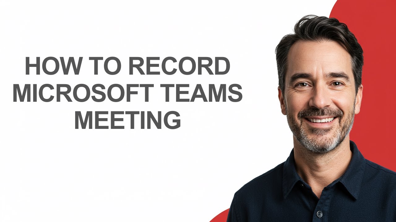 How to Record Microsoft Teams Meeting - KevinHowTo - YouTube
