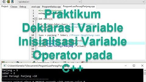 #3 Pemrograman Dasar Deklarasi Variable dan Penggunaan Operator aritmatika Pada C++ Untuk Pemula