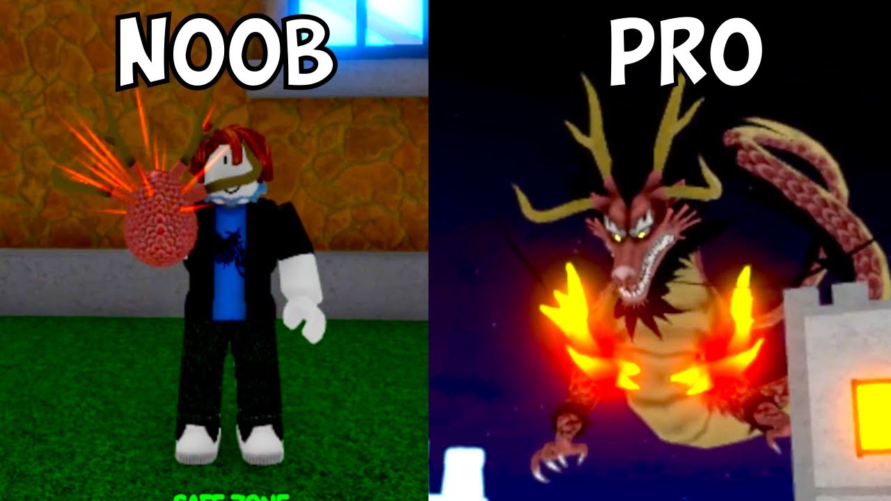 Noob to Max Level Using Dragon Fruit In King Legacy (Roblox) 