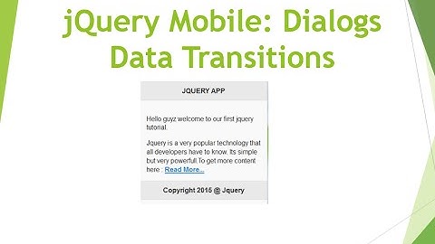 jQuery Mobile 4 :Dialog Data Transitions
