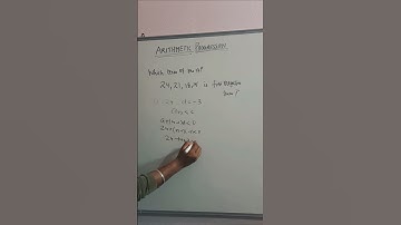 First negative term of AP Arithmetic progression #shorts