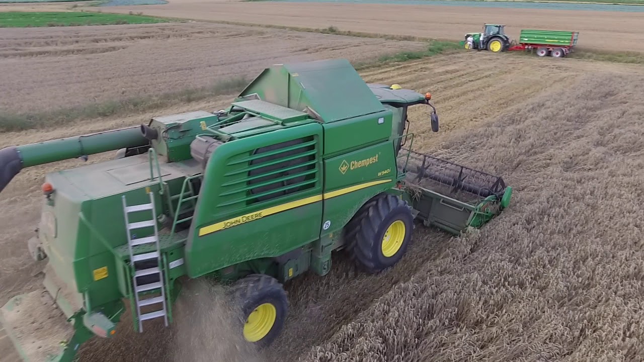 John Deere w540i w pszenicy 2018/małopolska/Chempest
