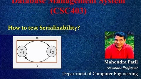 #Serializability How to test Serializability? | Testing Serializability | Precedence Graph