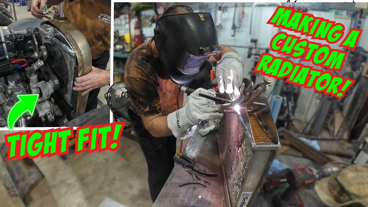 Building a custom radiator to fit in our Model A's Custom Chassis!