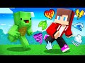 CUSTOM ELEMENTAL HEARTS Speedrunner vs Hunter : JJ vs Mikey in Minecraft Maizen!