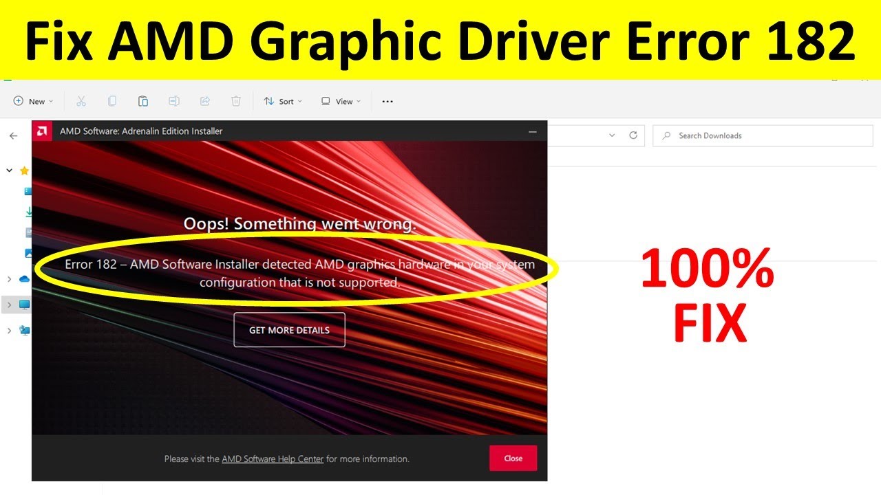 Amd fix. AMD software installer. AMD software ошибка 182 как исправить. AMD software обои. Как исправить ошибку 182 AMD.