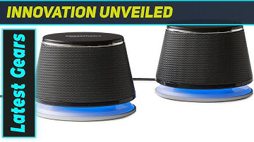 AmazonBasics USB-Powered Computer Speakers with Best Sound Under $20