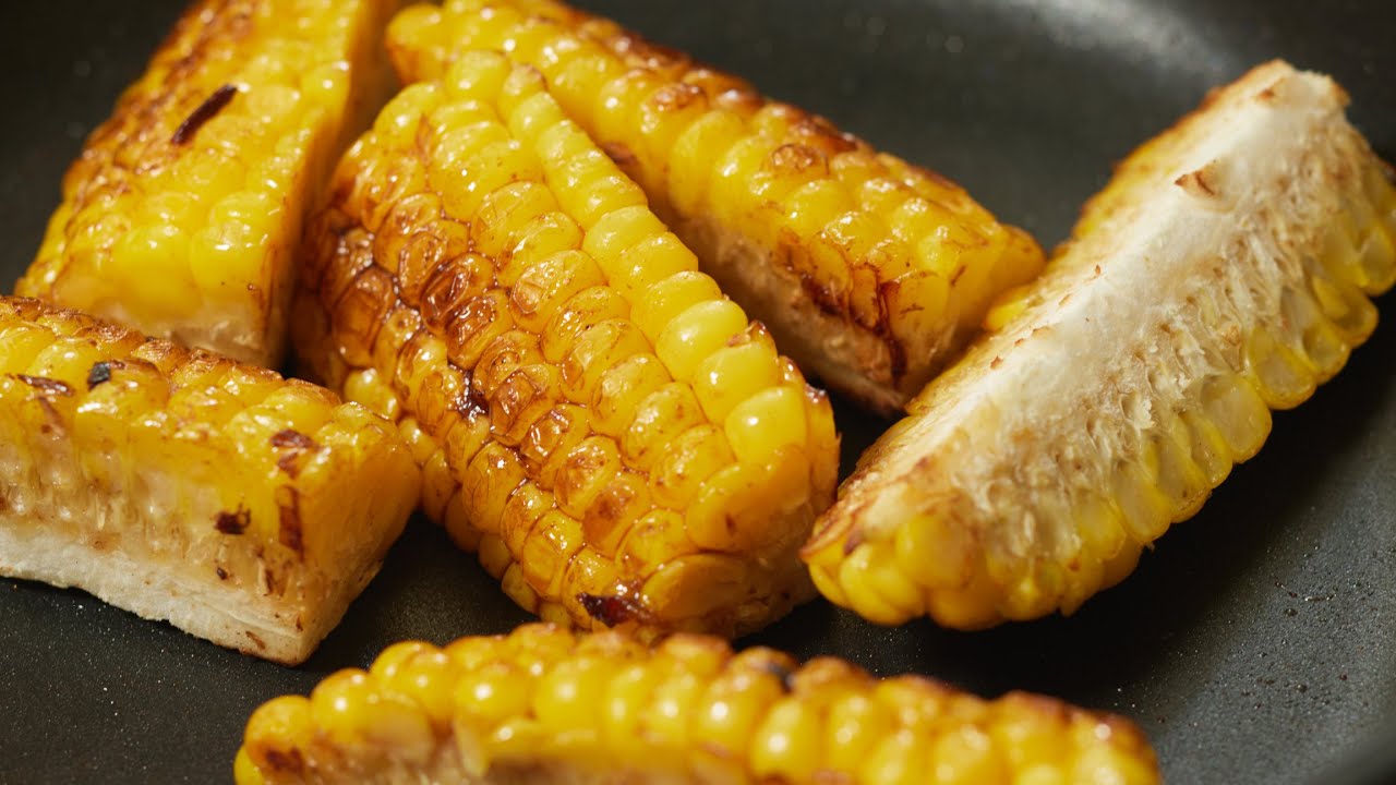 【焼きとうもろこし】フライパンで簡単！香ばしいウスターバター味がおつまみにぴったり！