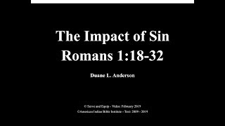 The Impact of Sin (diagram) - Duane L Anderson