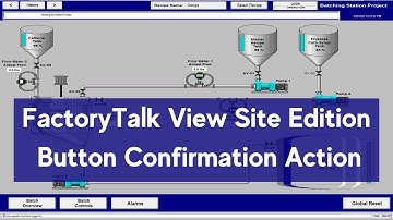 FactoryTalk View Studio Site Edition Pop-Up Confirm Action | Batching PLC-35