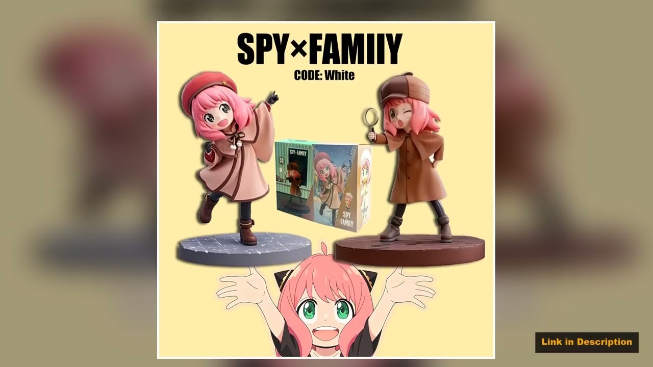 15CM Anime Anya Forger Figure Gekijouban Spy Family Code White Kawayi Cute Model Toy Gift
