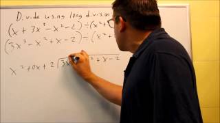 Dividing Polynomials Using Long Division: Section A.3 Ex 3
