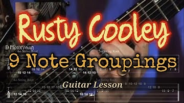 Rusty Cooley Lesson | 9 Note Groupings | G Major Key