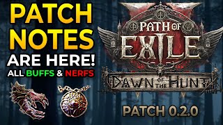 Huge POE2 BUFFS & NERFS On Everything! PATCH NOTES ARE HERE!