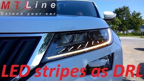 Skoda Kodiaq – activation of LED stripes as DRL – nastavitev LED trakov v funkciji dnevnih luči