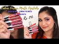 Lakme Forever Matte Liquid Lipsticks | Review + Swatches | nidhi katiyar