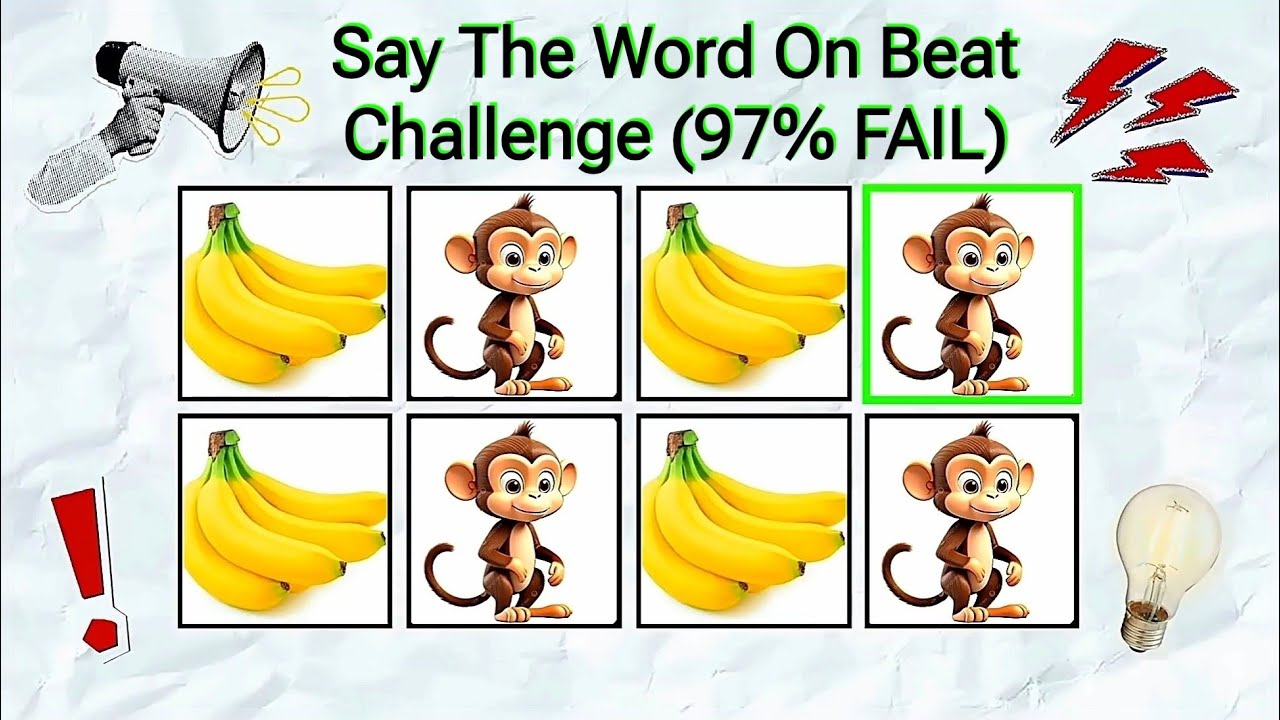Say The Word On Beat Challenge | PART-5 | LEVEL 1-5 Compiled | EASY MEDIUM HARD insane (97% FAIL)