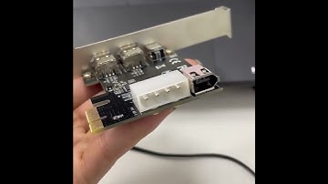 PCI-E card to Firewire 1394a (3+1) ports