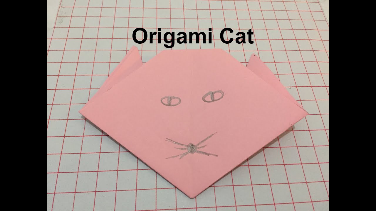 How to make a Paper Cat - Origami Cat - YouTube