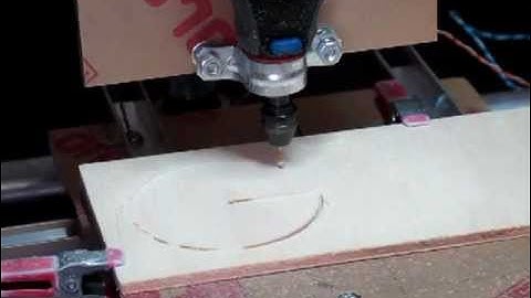 Arduino Dremel CNC mill first test