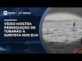 Surfista é perseguido por tubarão na Califórnia durante sessão no mar  | #SBTBrasil