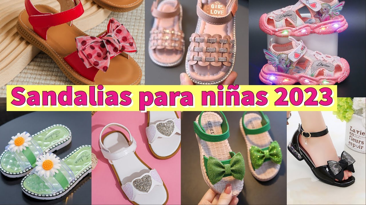 SANDALIAS PARA NIÑAS DE MODA sandalias de niña 🥰🧑🍬 primavera verano - YouTube