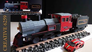 How To Make A Train Engine |Electric (DC) Motor |Using Cardboard | DIY Scale Model |RC Train (Steam)