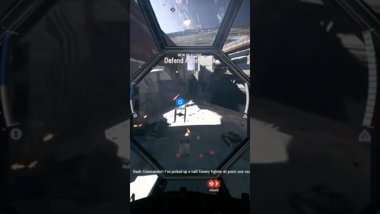 TIE FIGHTER Defending agent Hask. SWBF2 