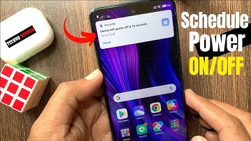 How To Schedule Power On / Off In Redmi Note 9 Pro