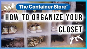 How To Organize Your Closet ft. The Container Store 2020 | JEBeauty