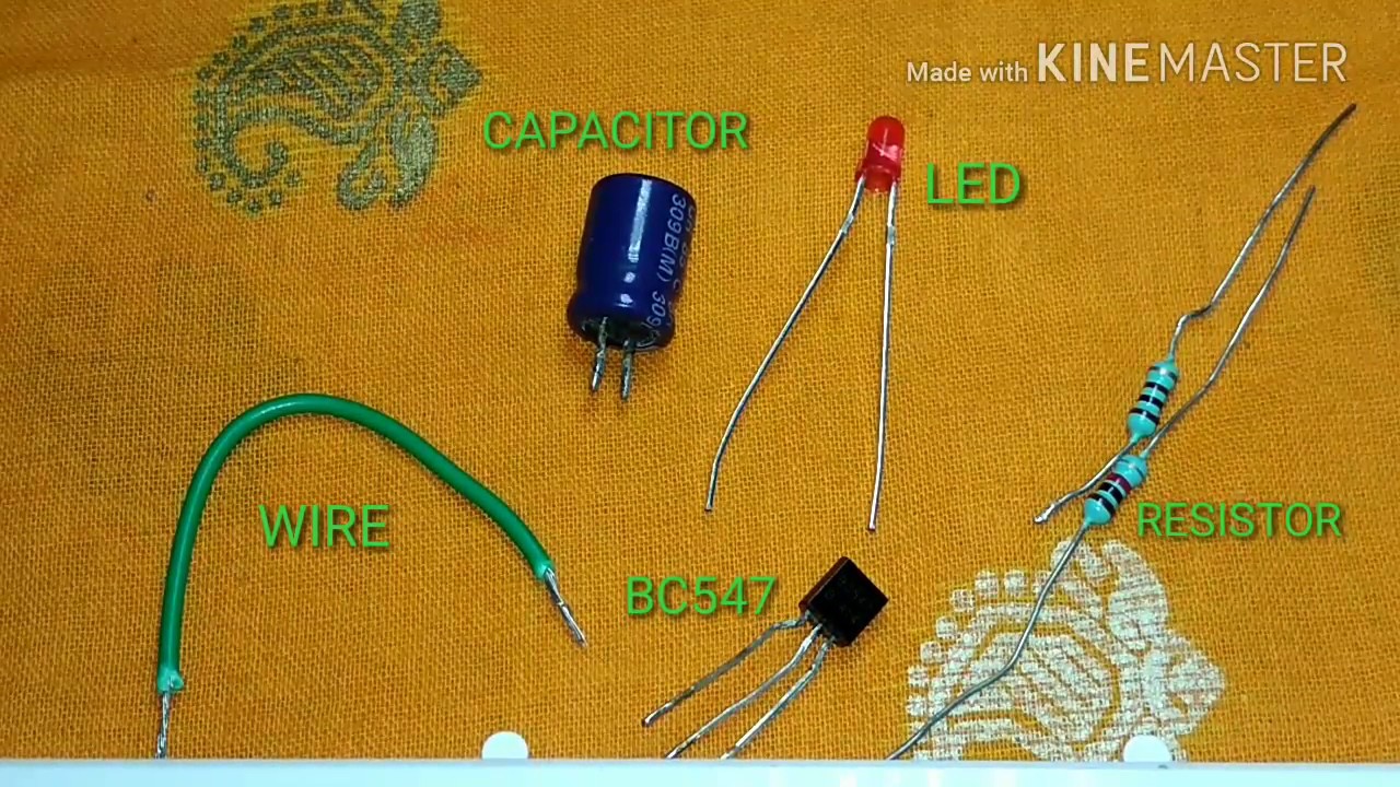 How to make simple 1 transistor led flasher. YouTube
