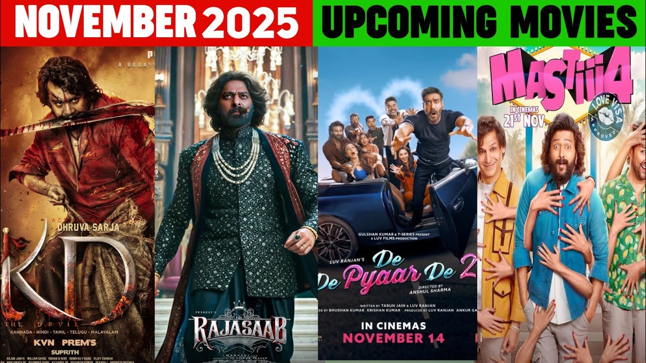 15 Upcoming BIGGEST Movies Release November 2025 Hindi | November ...