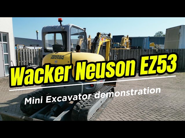 Wacker Neuson EZ53 (2018) demonstration - YouTube
