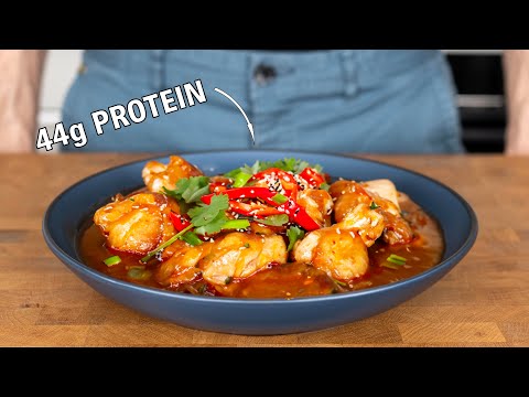 High Protein Sweet  Sour Chicken made in 15 Minutes