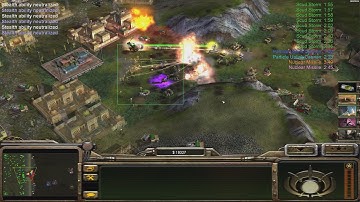 GLA Stealth - Command & Conquer Generals Zero Hour - 1 vs 7 HARD Gameplay