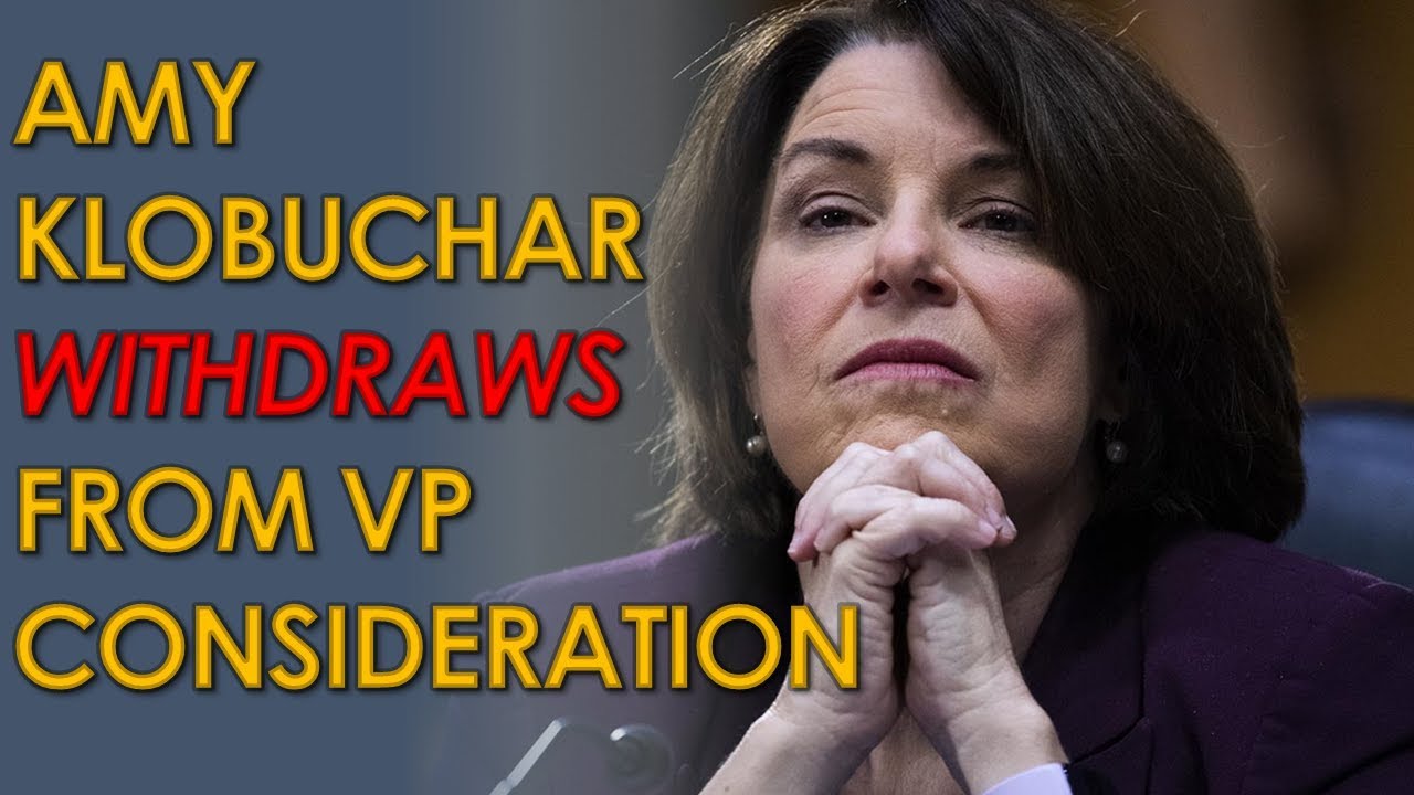 Amy Klobuchar drops out of Biden VP contention and says he ...