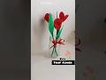 Diy Tulip 🌷 Flower Craft Ideas #diy #diycrafts #ytshorts #diyflower #craft #shorts #tulipflower