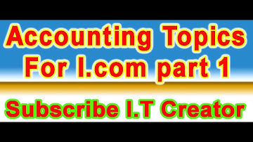 Accounting Topics 1st year Areeba Munir