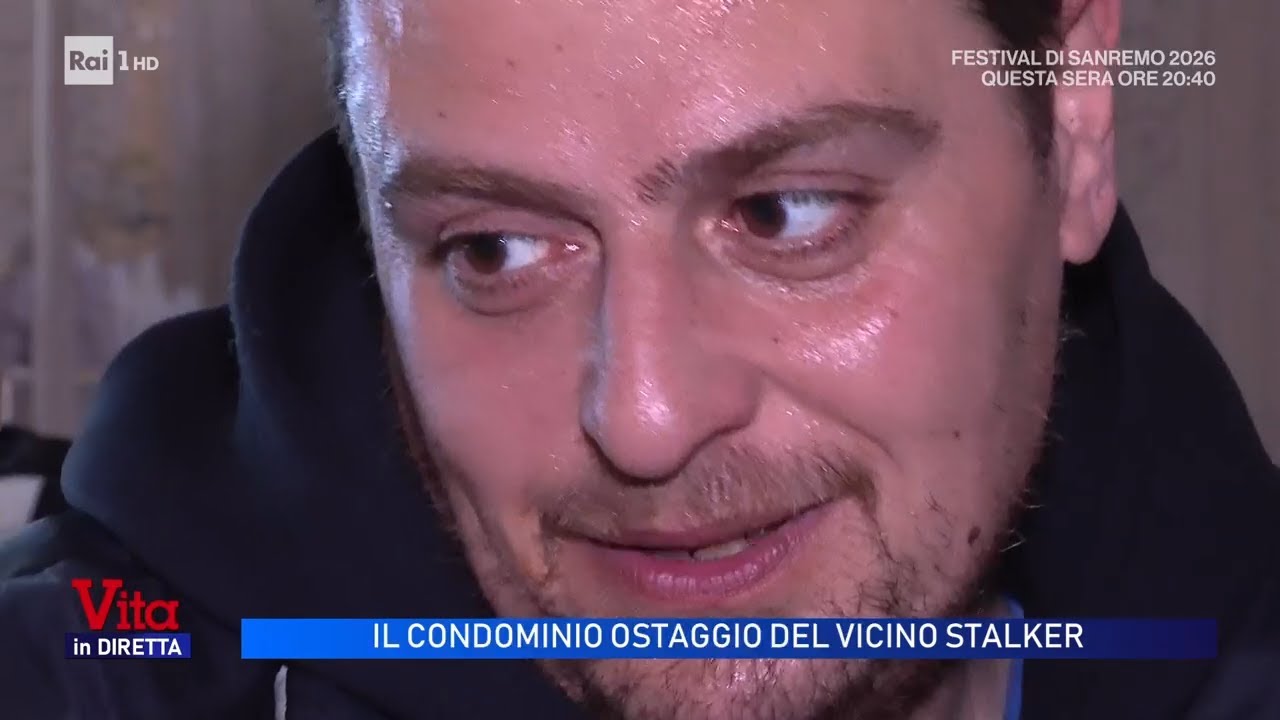 Il condominio ostaggio del vicino stalker - Vita in diretta 24/02/2026