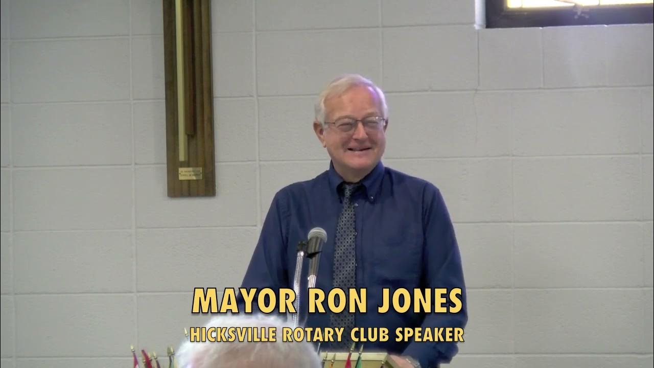 Hicksville Rotary Club Hicksville Mayor Ron Jones 2723 YouTube