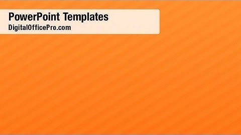 Orange Stripes PowerPoint Template Backgrounds - DigitalOfficePro #06472W