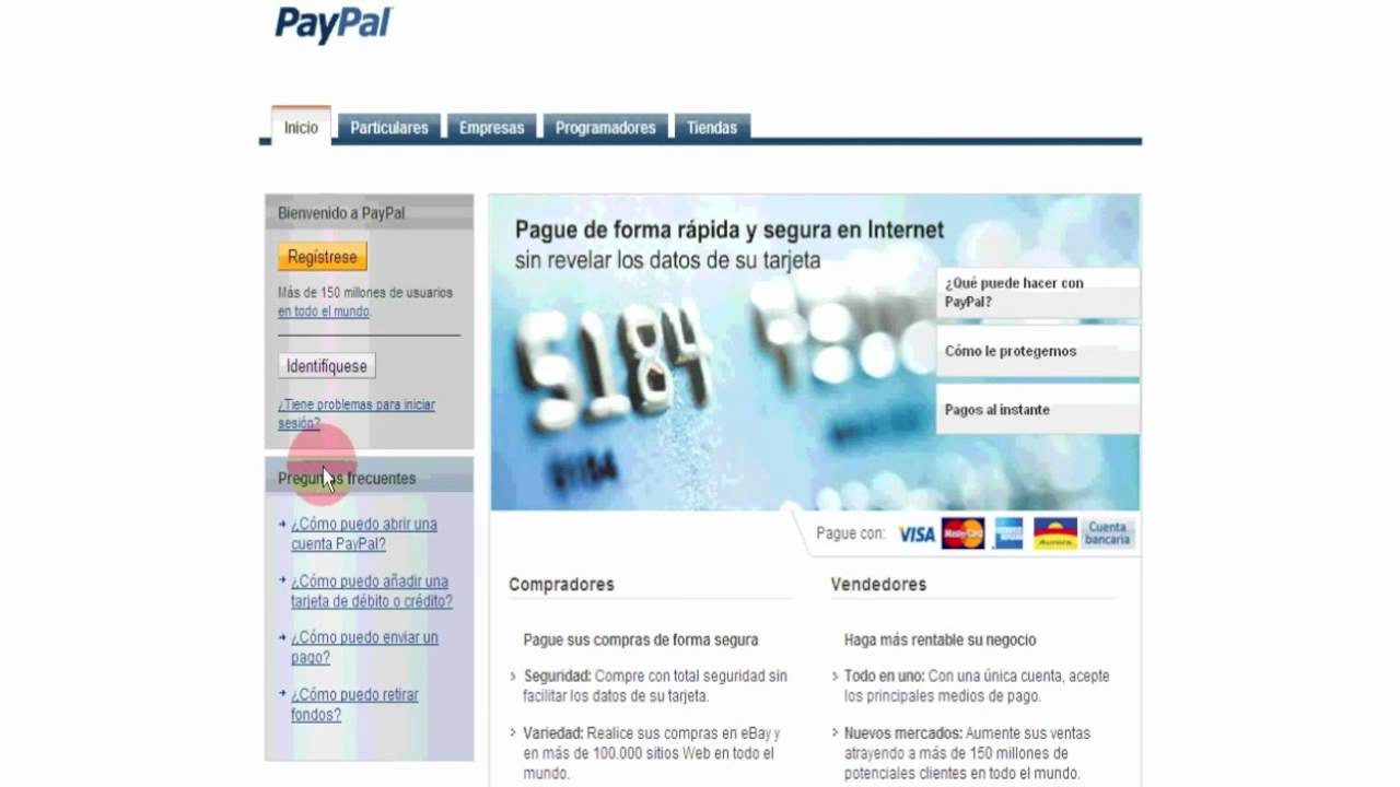 C mo abrir una cuenta en paypal youtube