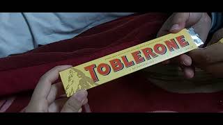 review  on toblerone  chocolate    #الريفيوهات  ريفو عن شكولاته توبلرون