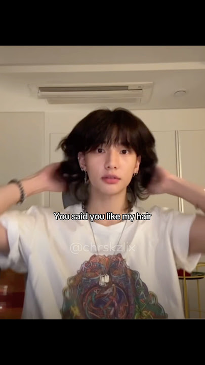 I hope i made the transition right. Hyunjin ate any hairstyle ☺️ #hyunjin #스트레이키즈 #straykids