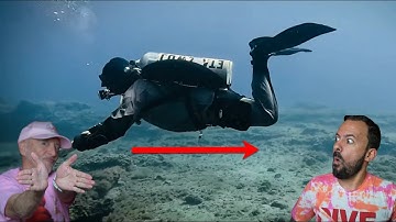 Divers React to amazing back kicking technique