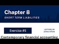 Chp 8||short term liabilities||bs commerce 2nd semester|| bs Accounting n finance|| BBA 