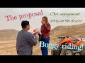 A unique desert proposaL.(I said Yes ofcourse! (kuwaitproposal #romantic #desertproposal #buggyrides