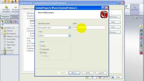 CustomTools - Tutorial CustomProperties -  15 Creating an info custom property