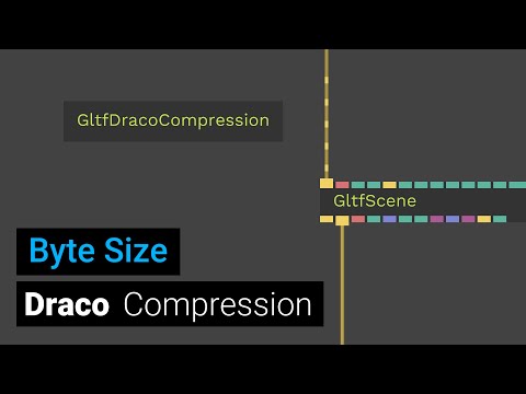 GLTF Draco Compression tutorial - byte size