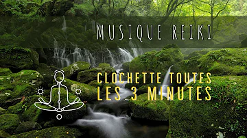 Musique Reiki avec clochette toutes les 3 minutes : Ambiance de nature et rivière [Babbling Brook]